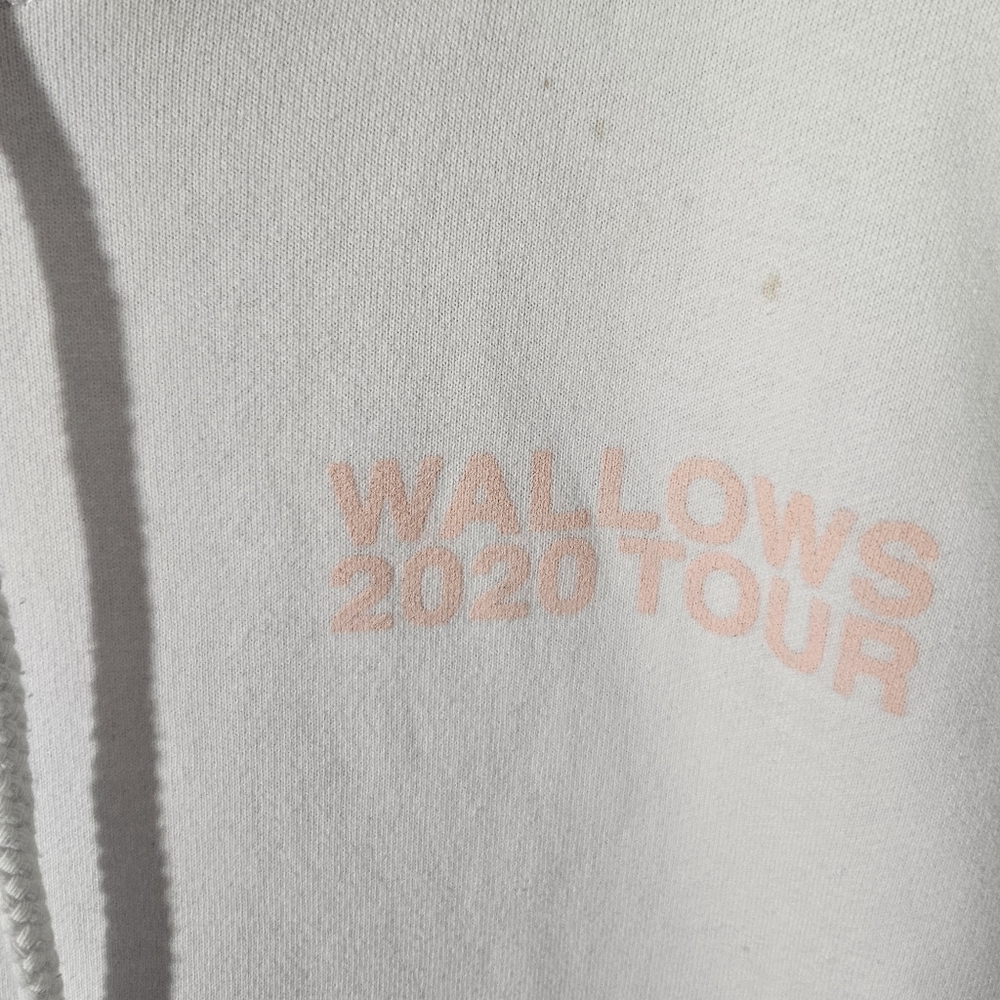 RARE Wallows Canceled 2020 Tour Peach White Hoodie Sweatshirt!